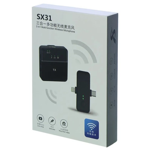 SX31 3 in 1 Multi-Funtion wireless Microphone