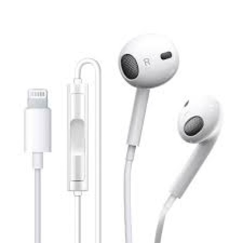 Earphone X Wired With Lighting Plug IOS", designed for Apple devices